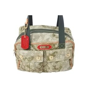 Louis Vuitton Autumn Green Takashi Monogram Handbag Camouflage Khaki Murakami